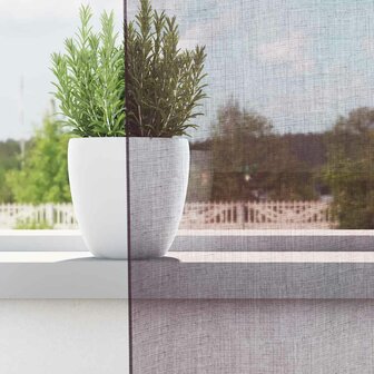Gordijnen Voile met doorvoertules 2 st 140x175 cm paars 3
