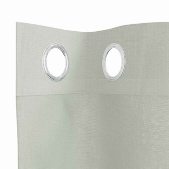 Gordijnen voile met doorvoertules 2 st 140x140 cm lichtgrijs 5