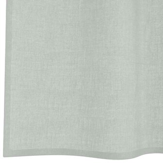 Gordijnen voile met doorvoertules 2 st 140x140 cm lichtgrijs 6