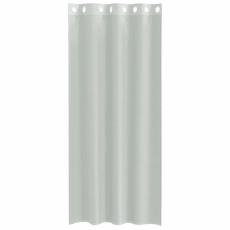 Gordijnen voile met doorvoertules 2 st 140x225 cm lichtgrijs 4