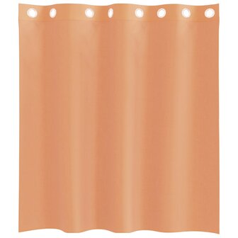 Gordijnen voile met doorvoertules 2 st terracotta 4