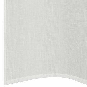 Gordijnen voile met doorvoertules 2 st wit 6