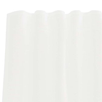Gordijnen voile met roedezakken 2 st wit 6