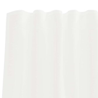 Gordijnen voile met roedezakken 2 st wit 6