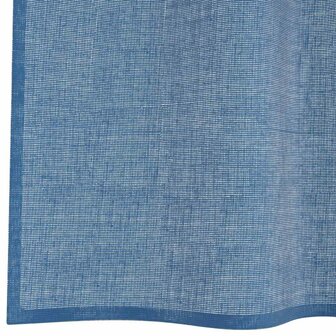 Gordijnen voile met lussen 2 st 140x175 cm koningsblauw 6
