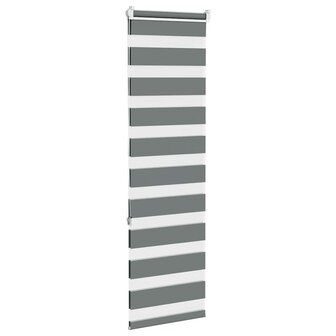 Zebra rolgordijn 40x150 cm stofbreedte 35,9 cm donkergrijs 4