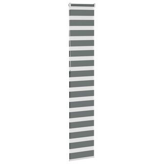Zebra rolgordijn 40x230 cm stofbreedte 35,9 cm donkergrijs 4