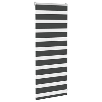 Zebra rolgordijn 60x100 cm stofbreedte zwart 55,9 cm 3