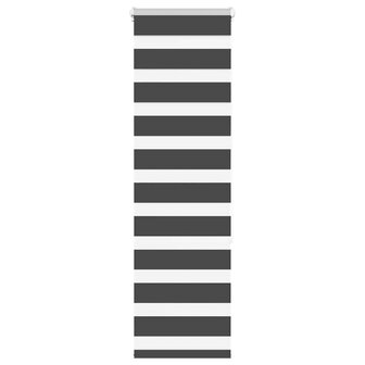 Zebra rolgordijn 40x150 cm stofbreedte 35,9 cm zwart 1
