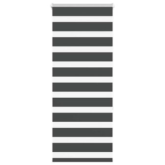 Zebra rolgordijn 55x150 cm stofbreedte 50,9 cm zwart 1