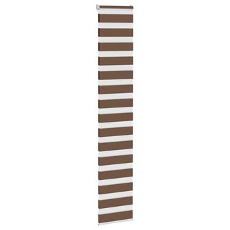 Zebra rolgordijn 40x200 cm stofbreedte 35,9 cm polyester bruin 1