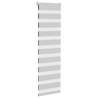 Zebra rolgordijn 50x150 cm stofbreedte 45,9cm lichtgrijs 3