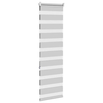 Zebra rolgordijn 50x150 cm stofbreedte 45,9cm lichtgrijs 4
