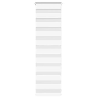 Zebra rolgordijn 45x100 cm stofbreedte 40,9 cm polyester wit 1