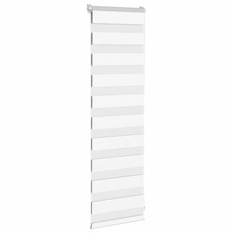 Zebra rolgordijn 45x100 cm stofbreedte 40,9 cm polyester wit 3