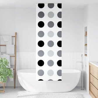 Doucherolgordijn 80x240 cm stofbreedte 76 cm 2
