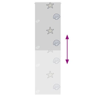 Doucherolgordijn 60x240 cm stofbreedte 56 cm 5