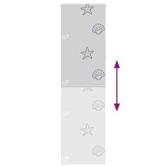 Doucherolgordijn 70x240 cm stofbreedte 66 cm 5
