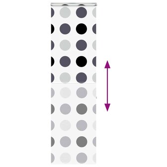 Doucherolgordijn met cassette 60x240 cm stofbreedte 56 cm 5