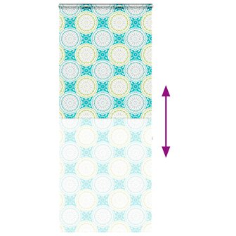 Doucherolgordijn met cassette 110x240 cm stofbreedte 106 cm 5
