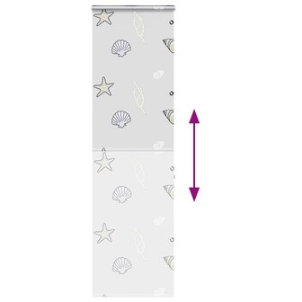 Doucherolgordijn met cassette 60x240 cm stofbreedte 56 cm 5
