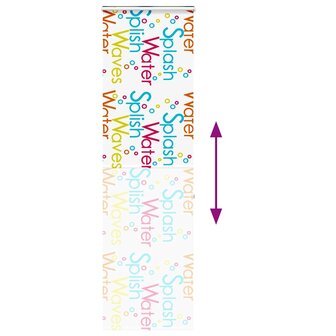 Doucherolgordijn met cassette 60x240 cm stofbreedte 56 cm 5