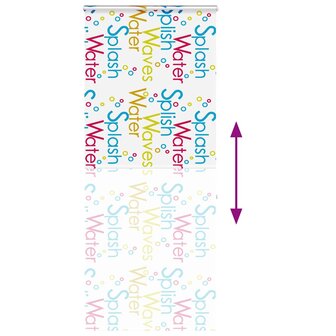 Doucherolgordijn met cassette 110x240 cm stofbreedte 106 cm 5