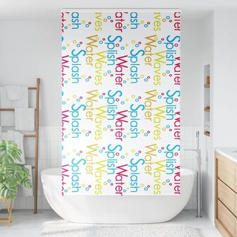 Doucherolgordijn met cassette 130x240 cm stofbreedte 126 cm 2