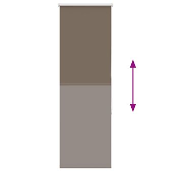 Rolgordijn verduisterend koffie 55x150 cm stofbreedte 50,7 cm 5