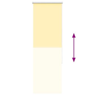 Rolgordijn 40x130 cm stof verduisterend geel Stofbreedte 35,7cm 9