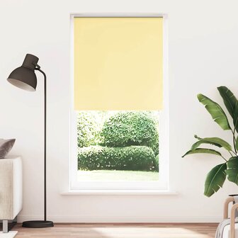 Rolgordijn verduisterend 105x210 cm stofbreedte 100,7 cm geel 2