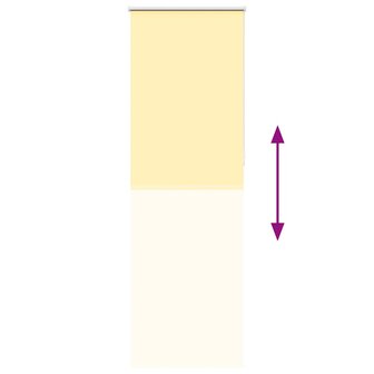 Rolgordijn verduisterend 85x230 cm stofbreedte 80,7cm geel 9
