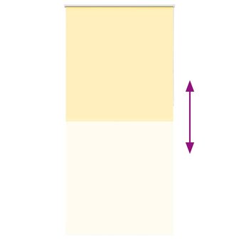 Rolgordijn verduisterend 90x230 cm stofbreedte 85,7cm geel 9