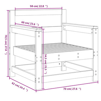 Tuinstoelen 2 st massief grenenhout 8