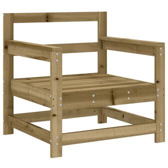 Tuinstoelen 2 st ge&iuml;mpregneerd hout 3
