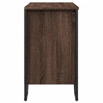 Wastafelkast 60x35x60 cm bewerkt hout bruin eikenkleurig 5