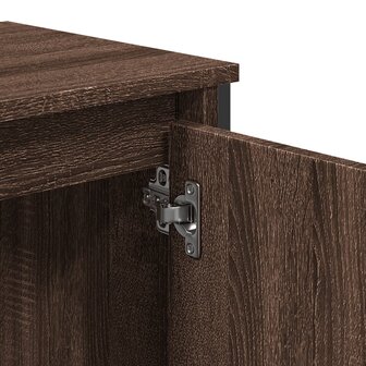 Wastafelkast 60x35x60 cm bewerkt hout bruin eikenkleurig 7
