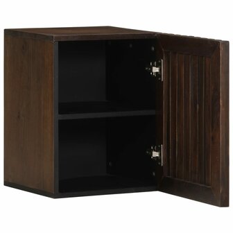 Badkamerwandkast 38x34x48 cm massief mangohout bruin 2