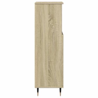 Badkamerkast 30x30x100 cm bewerkt hout sonoma eikenkleurig 5