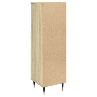 Badkamerkast 30x30x100 cm bewerkt hout sonoma eikenkleurig 6