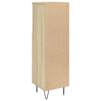 Badkamerkast 30x30x100 cm bewerkt hout sonoma eikenkleurig 6