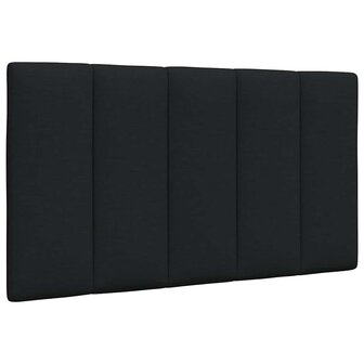 Hoofdbordkussen &quot;Hanko&quot; 80 cm stof zwart 1