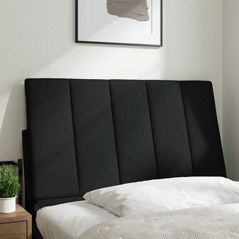 Hoofdbordkussen &quot;Hanko&quot; 80 cm stof zwart 2