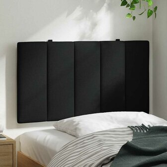 Hoofdbordkussen &quot;Hanko&quot; 80 cm stof zwart 3