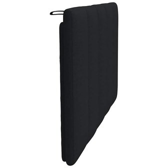 Hoofdbordkussen &quot;Hanko&quot; 80 cm stof zwart 5