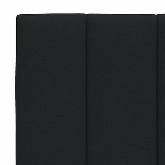 Hoofdbordkussen &quot;Hanko&quot; 80 cm stof zwart 7