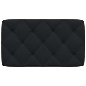 Hoofdbordkussen 90 cm stof zwart 4