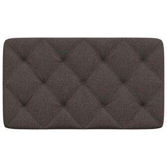 Hoofdbordkussen 90 cm stof donkerbruin 4