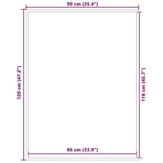 Deurmat 90x120 cm bruin 7