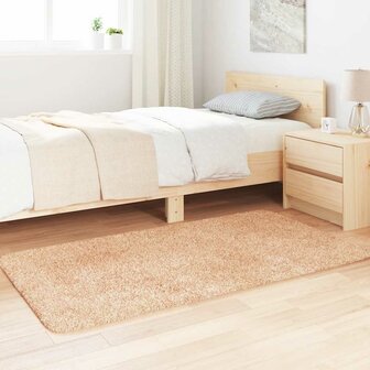 Hoogpolig vloerkleed NAVARRA 80x150 cm polyester beige 3